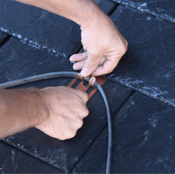 Copper Heat Cable Roof Clips for Slate & Cedar Roofs